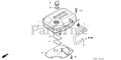 Honda H5518 NA2/D (TZAC) - Honda Multi-Purpose Tractor, Made in Japan (SN: TZAC-3500001 - TZAC-3599999) CYLINDER HEAD COVER