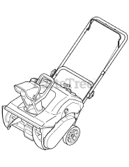 Yard Machines 31A-242-762 - Yard Machines Snow Thrower (2007) (Lowes)