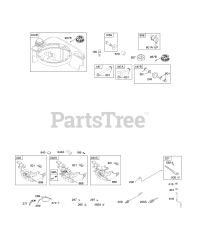 Briggs & Stratton 12G807-2324-E1 - Briggs & Stratton Vertical Engine Controls, Fuel Tank, Governor Spring
