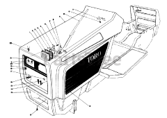 Toro 57354 (11-44) - Toro Pro Lawn Tractor (SN: 007000001 - 007999999) (1987)