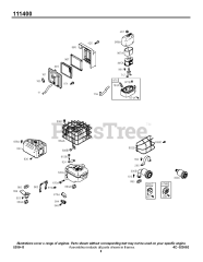 Briggs & Stratton 111432-0135-E1 - Briggs & Stratton Horizontal Engine
