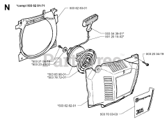 Husqvarna 365 - Husqvarna Chainsaw (SN: 19963500001 - 19974900000)
