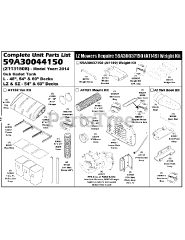Cub Cadet 59A30044 (59A30044150) - Cub Cadet Power Assist Triple Bagger att Unit Parts List