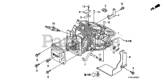Honda F220 K1 AT2 (FAAJ) - Honda 21" Tiller, Made in Japan (SN: FAAJ-3800001 - FAAJ-3809999) CYLINDER