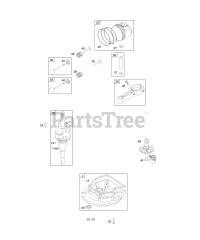 Briggs & Stratton 10G902-0121-B1 - Briggs & Stratton Vertical Engine Camshaft, Crankcase Cover/Sump, Crankshaft, Piston/Rings/Connecting Rod