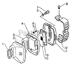 Echo CS-750 EVL - Echo Chainsaw Exhaust, Spark Arrestor