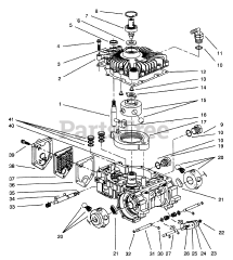 Toro 72041 (244-H) - Toro Yard Tractor (SN: 039000001 - 039999999) (1993) Transmission Eaton Model 751-045