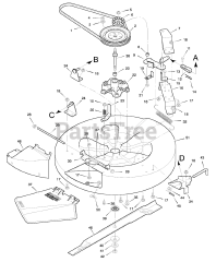 Scotts 30577x31A - Scotts 30" Lawn Tractor (1998) Mower Housing