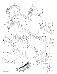 Husqvarna Z 242 F (967324403-00) - Husqvarna 42" Zero-Turn Mower (2015-06) FRAME