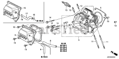 Honda GX120 UT3X QXUZ (GCCJT) - Honda Engine, Made in Thailand (SN: GCCJT-1398594 - GCCJT-9999999) CYLINDER HEAD