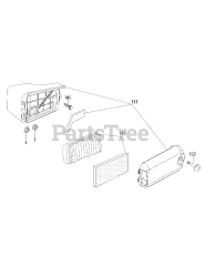 MTD 2P70MU - MTD Engine 2P70MU Air Cleaner