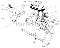 Toro 31505 - Toro SnowMaster Snow Thrower (SN: 005000001 - 005999999) (1975)