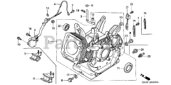 Honda GX340 K1 QXC9/A (GC05) - Honda Engine, Made in Japan (SN: GC05-3600001 - GC05-9999999) CYLINDER