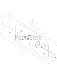 Toro 18740 TE - Toro 122cm Z Master Revolution Zero-Turn Mower (SN: 415162084 - 415299999) Caster and Wheel Assembly