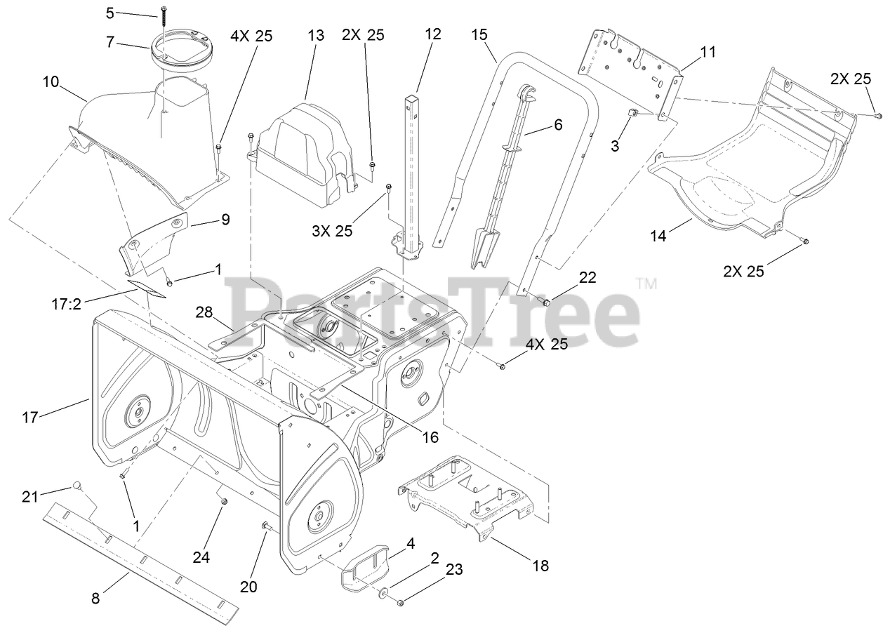 Toro 37770 (724 OE) Toro 24" Power Max Snow Thrower (SN 313000001