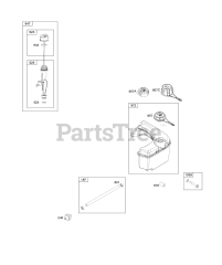 Briggs & Stratton 122R02-0118-H1 - Briggs & Stratton Vertical Engine Fuel Supply, Lubrication
