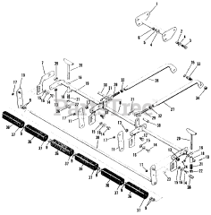 Simplicity 990698 - Simplicity 60" Mower Deck ROCKER ARMS &amp; ROLLERS