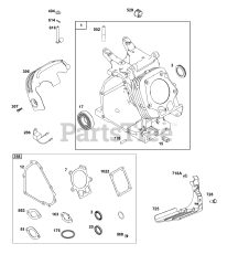 Briggs & Stratton 19L236-0143-F1 - Briggs & Stratton Horizontal Engine
