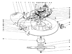 Toro 56027 - Toro 25" Premium Keylectric Rear-Engine Riding Mower (SN: 004000001 - 004999999) (1974)