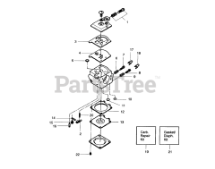 Husqvarna 36 - Husqvarna Chainsaw (1997-07) Carburetor Parts