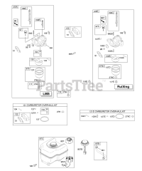 Briggs & Stratton 12R212-0366-E1 - Briggs & Stratton Horizontal Engine Carburetor, Fuel Supply