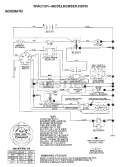 Weed Eater 259723 - Weed Eater Lawn Tractor SCHEMATIC