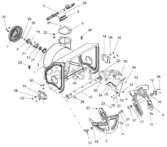 Ariens 921317 - Ariens Deluxe 24" Track Snow Blower (SN: 095000 - 097999)