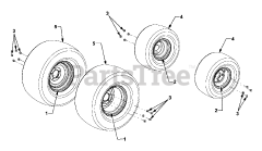Cub Cadet 5254 E (54BE542-710) - Cub Cadet Compact Tractor Wheels