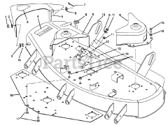 Toro 78230 - Toro 42" Side-Discharge Mower Deck for 260 Series Tractors (SN: 039000001 - 039999999) (1993)