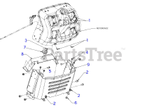 Craftsman 247.273410 (13BL78XT299) - Craftsman T1700 Lawn Tractor (2018) Dash-Lower