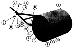 Toro UW-641 - Toro Utility Wagon (1961) Lr-24 Lawn Roller Parts List