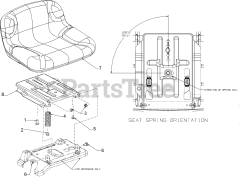 Murray 13B326JC758 - Murray Lawn Tractor (2016) Seat