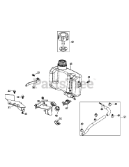 MTD 1P70L0A-11 - MTD Engine 1P70L0A-11 Fuel Tank &amp; Mounting
