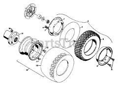 Gravely 985053 (5260) - Gravely Walk-Behind 2-Wheel Tractor, 8hp, Electric Start (SN: 000101 & Above) Wheels