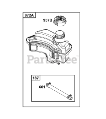 Briggs & Stratton 9P602-0127-H5 - Briggs & Stratton Vertical Engine Fuel Supply Group