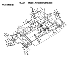 Weed Eater WE RX500 C - Weed Eater Tiller TRANSMISSION