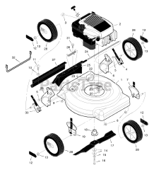 Murray 20405x51B - Murray 20" Walk-Behind Mower (1998) Mower Housing Assembly