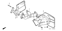 Honda EX5500 K1 A/B (EA1) - Honda Generator, Made in Japan (SN: EA1-1072384 - EA1-1099999) EXHAUST MANIFOLD
