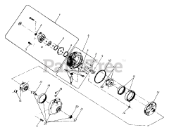White Outdoor GT-1855 (144-998-190) - White Outdoor 50" Garden Tractor (1994) Hydrostatic Transmission