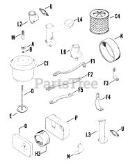 Kohler K91-40180G - Kohler K-Series Engine, Basic Version, 4hp, 3kW Air Intake 0201003336