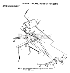 Weed Eater HD R500 C - Weed Eater Rear-Tine Tiller (1996)