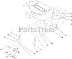 Toro 30094 - Toro 36" Walk-Behind Mower, Floating Deck, T-Bar, Gear Drive (SN: 280000001 - 280999999) (2008) CARRIER FRAME ASSEMBLY