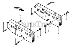 Troy-Bilt 12180 (21A-520-081) - Troy-Bilt Bronco Rear-Tine Tiller Frame Weight Kit