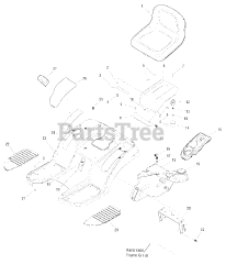 Massey Ferguson 2524 (1694942) - Massey Ferguson Lawn Tractor, 24hp Briggs & Stratton