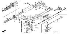 Honda BF15 D4 LGA (BALJ) - Honda Outboard Engine, Made in Japan (SN: BALJ-1100001 - BALJ-1199999) HANDLEBAR