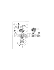 MTD 170-T0B - MTD Engine 170-T0B Carburetor