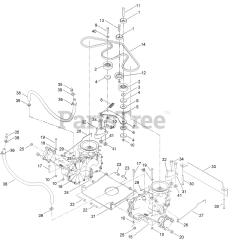 Toro 74874 (X 4850) - Toro 48" Titan Zero-Turn Mower (SN: 400000000 - 409239999) Traction Drive Assembly