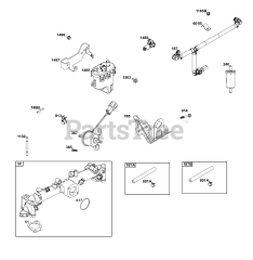 Briggs & Stratton 61A277-0102-J1 - Briggs & Stratton Horizontal Engine Fuel Supply Group