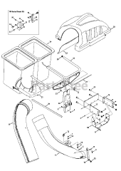 MTD 19A30003OEM - MTD Twin Rear Bagger Assembly (2012)