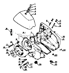 Echo CS-100 - Echo Chainsaw Crankcase